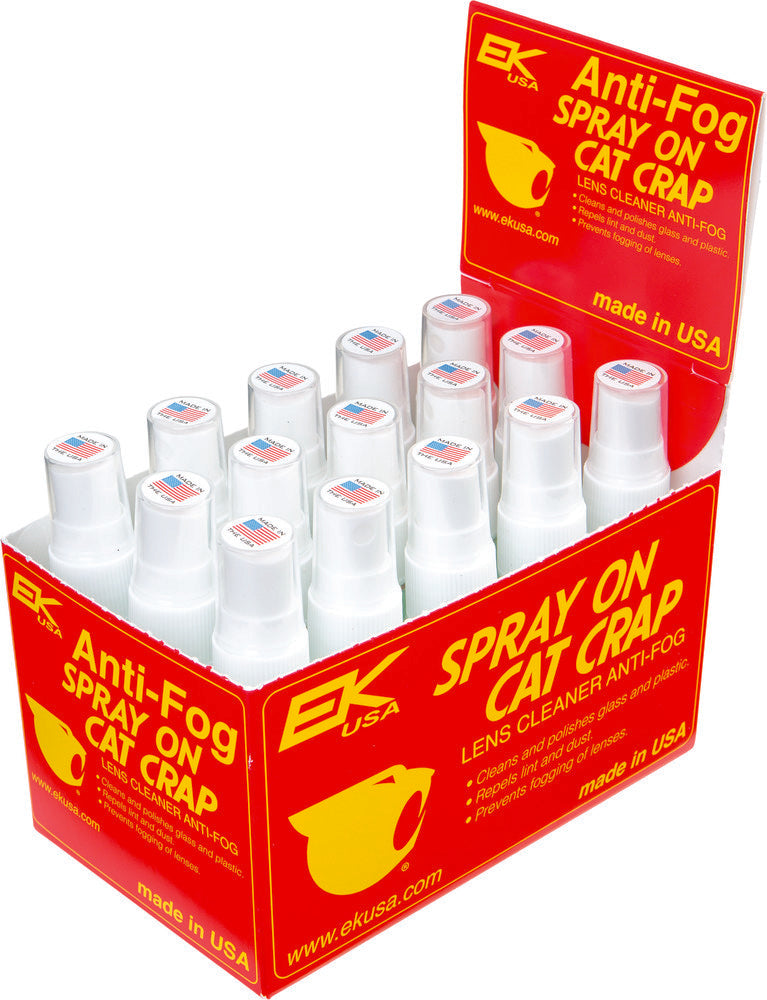 Cat Crap 38-1029 10851 ANTI-FOG LENS CLEANER SPRAY ON 1OZ 15/PK DISPLAY