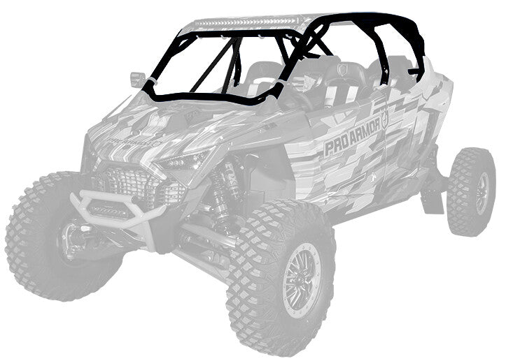 Pro Armor PRO R MP Cage With V Intrusion Matte Black - P2112C055MB Polaris RZR 2022