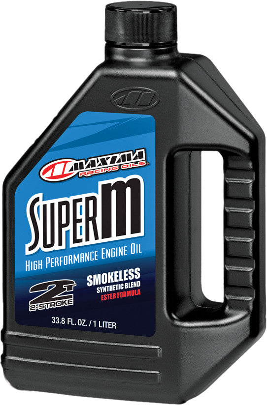Maxima Racing Oil Super M 1L - 20901 For Ski-Doo Snowmobiles 2002-2019 | Husqvarna Dirt Bikes 2003-2018 | Kawasaki Dirt Bikes 2002-2018