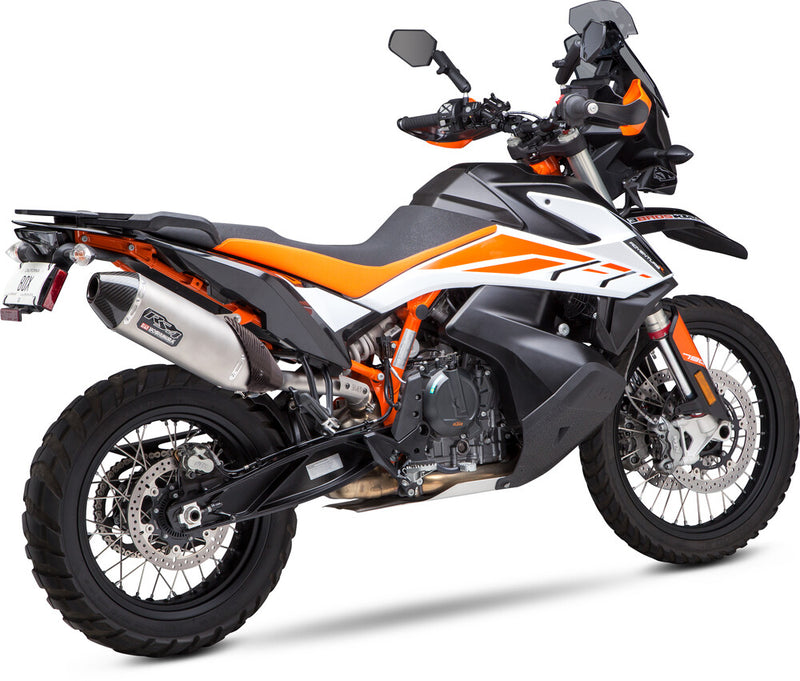 Yoshimura Exhaust Street RS-4 Slip-ON SS-SS-CF Works - 16780BD520 For KTM 790 Adventure / 890 Adventure 2019-2023 | Husqvarna Norden 901 2022-2023