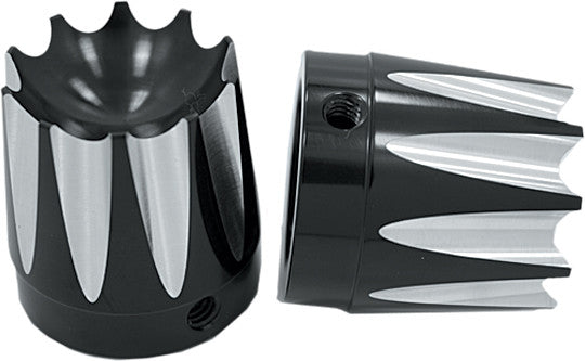 Avon Axle NUT Cover Excalibur Black 1" - AXL-EX-ANO For Harley Touring 2008-2019