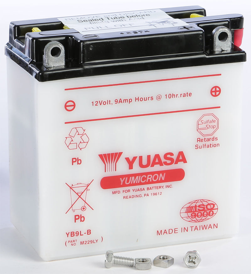 Yuasa Battery YB9L-B Conventional - YUAM229LY Honda CMX250C Rebel 1985-1987