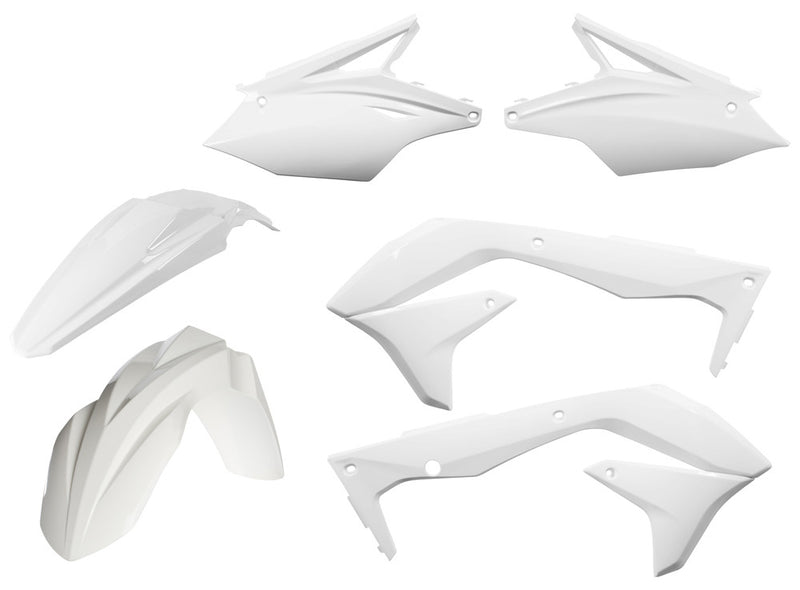 Acerbis Plastic Kit White - 2449610002 Kawasaki KX 450 2016-2017