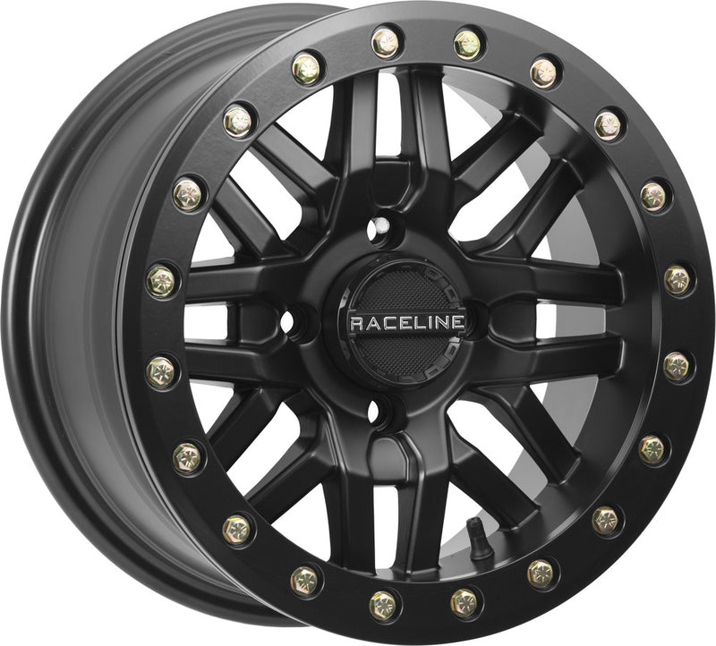 Raceline Wheels Ryno Bdlk Wheel 14X7 4/156 5+2 (+10MM) Black - A91B-47056-52 For Yamaha UTVs 2019-2023 | Kawasaki Mule 2015-2023