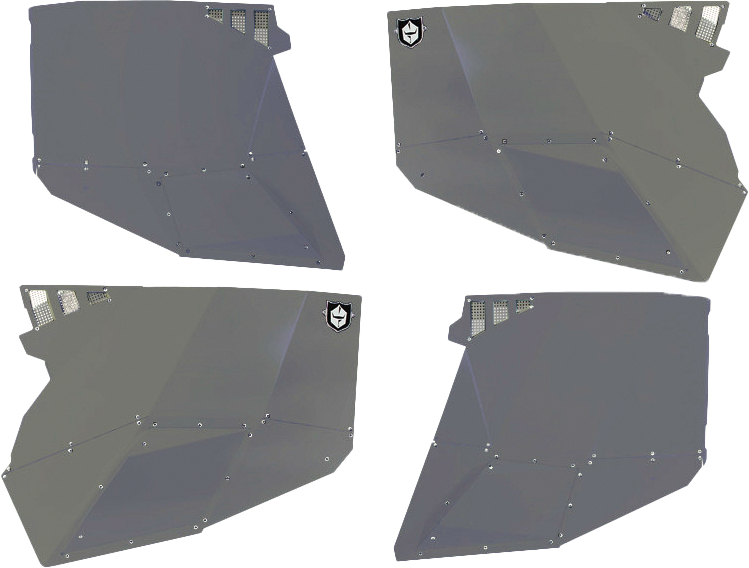 Pro Armor Stealth Door Alluminum Skins Sparkle Silver Metallic POL - P144228SSM Polaris RZR 2014-2021