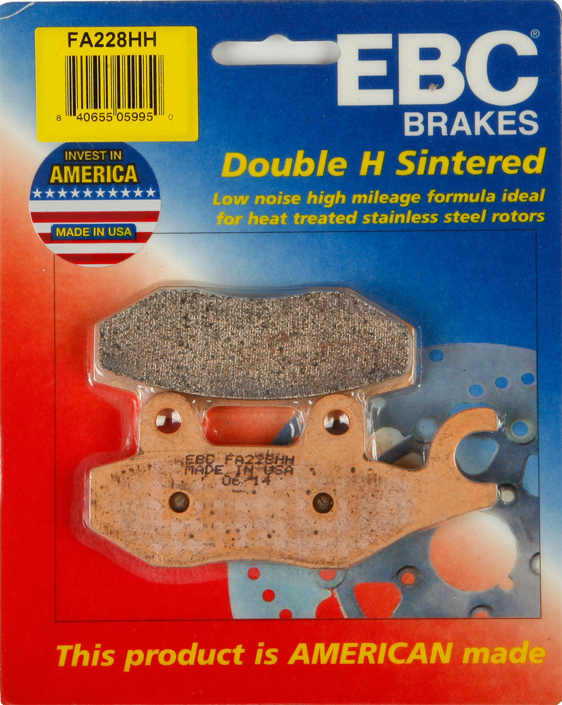 Ebc Brake Pads - FA228HH For Honda CMX250C Rebel 1999-2009 | Kawasaki 650 2008-2014 | Suzuki 400 Burgman 2007-2009
