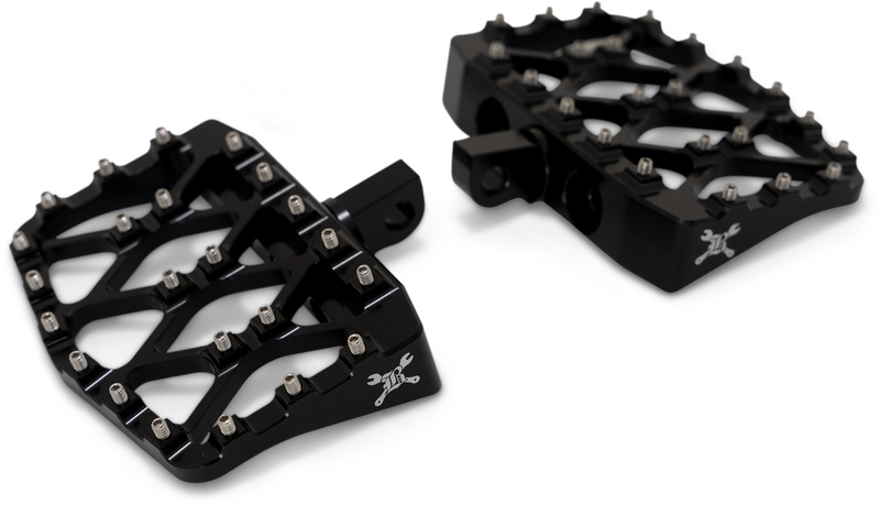 Burly Brand 750-05610 B13-1018B MX-EVOLUTION MINI FLOORBOARDS XL DYNA TOURING PASSENGER