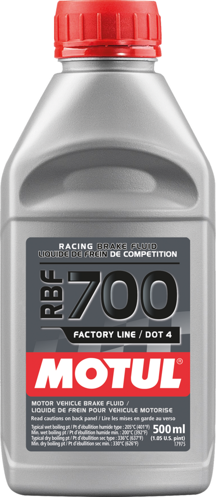 Motul 82-2154 111257 RBF 700 FL DOT 4 BRAKE FLUID 500ML 12/CASE