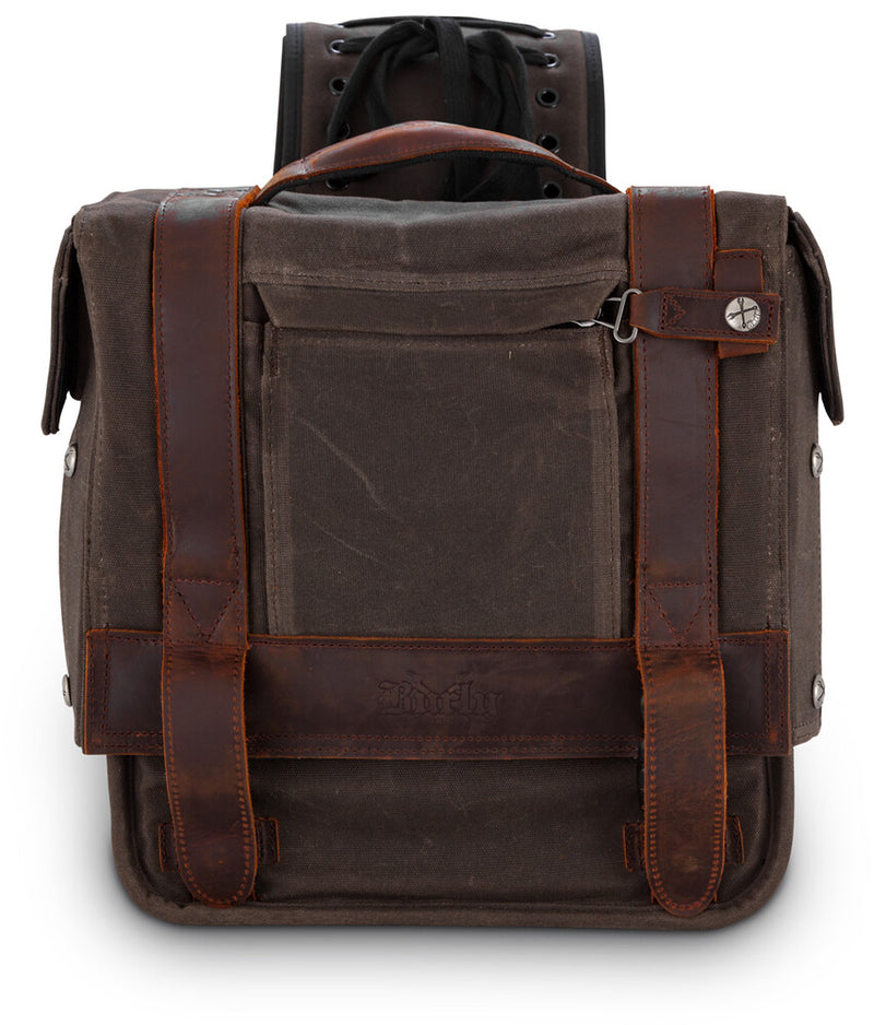 Burly Brand 750-05508 B15-1002D THROWOVER SADDLEBAG DARK OAK