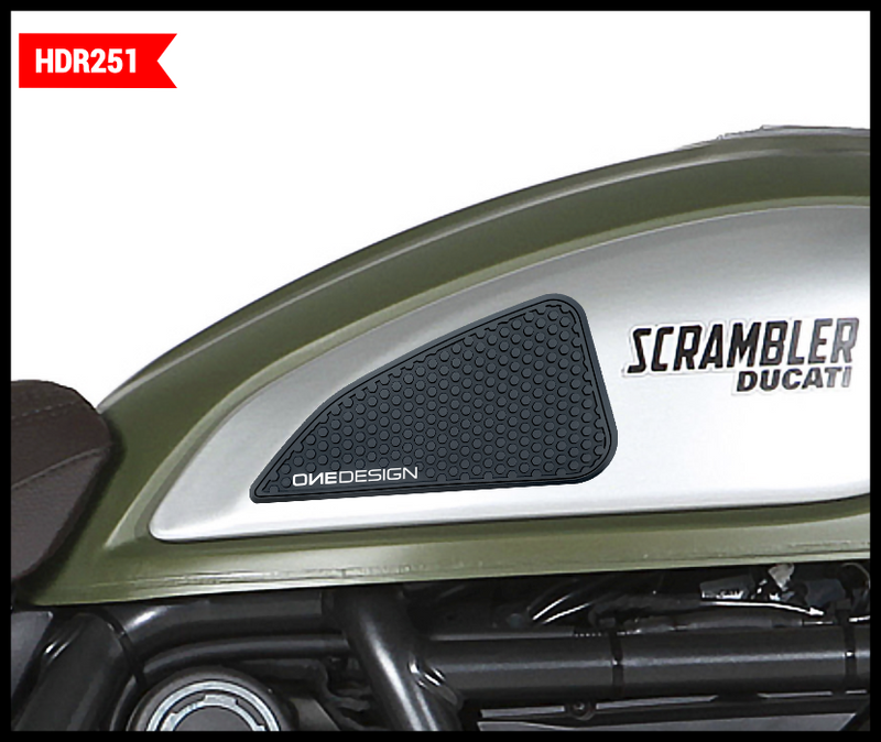 One Emblems 623-1131B HDR 251 HDR TANK SIDE PAD BLACK DUC