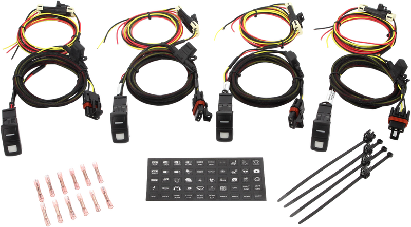 Xtc Power Products Light Duty Switch System IN CAB Pulse Bar 4-Pack - PCS-LD-PR4 Polaris Ranger 2024-2025