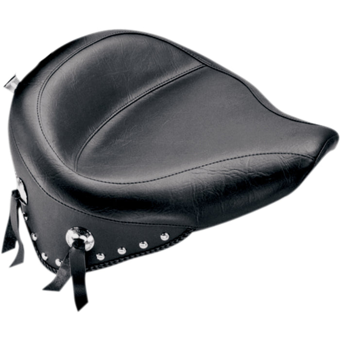 MUSTANG 0802-0459 75506 Wide Vintage Solo Seat - Wide Studded Solo Seat - Softail '84-'99