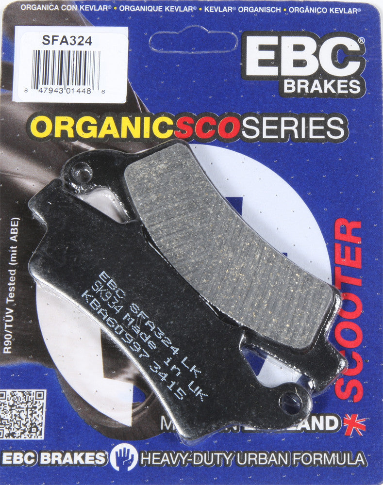 Ebc Brake Pads Organic - SFA324 Aprilia Scarabeo 200 2009-2011