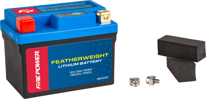 Fire Power 490-2431 LFP02-B FEATHERWEIGHT LITHIUM BATTERY 165 CCA 12V/36WH