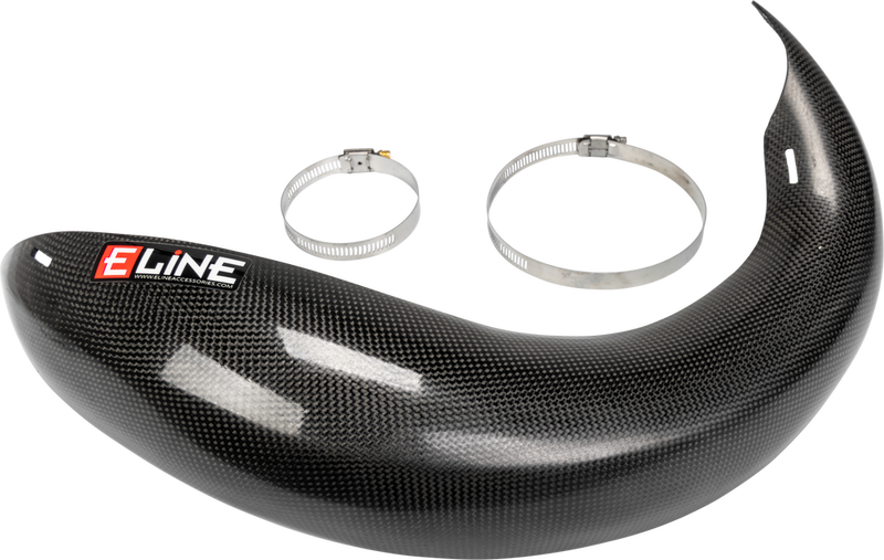 E-Line Accessories Carbon Fiber Pipe Guards - YPG2005 Yamaha YZ 250 2016-2024