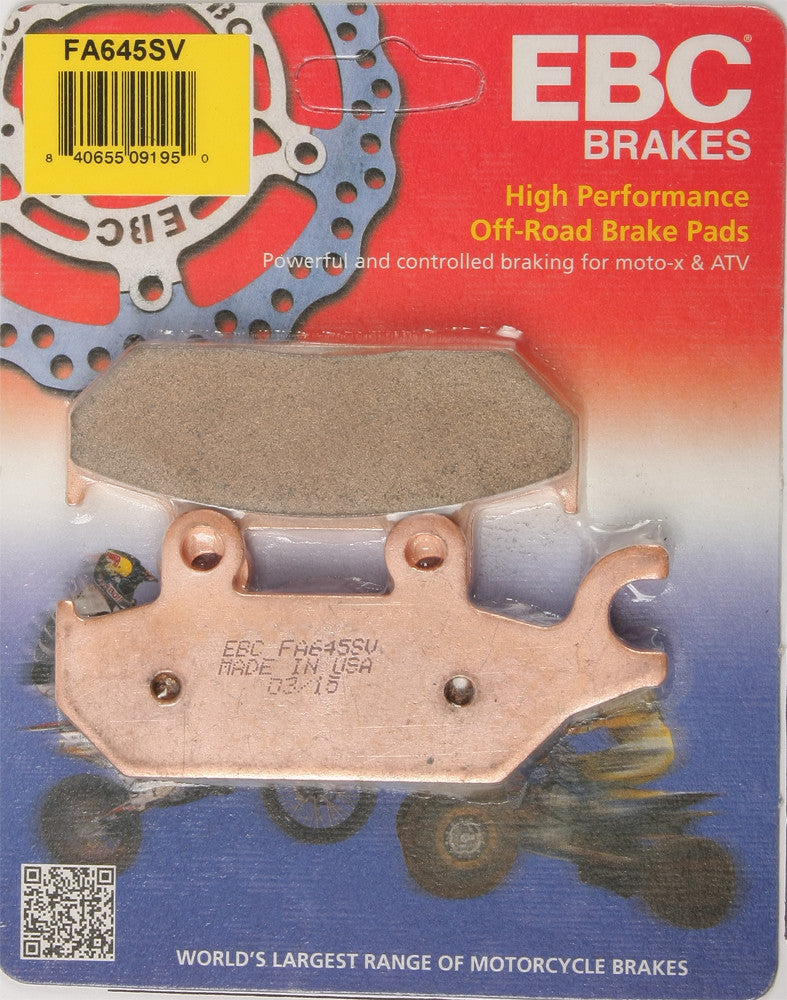 EBC Brake Pads Severe Duty SV Series - FA645SV For Yamaha UTVs 2014-2018 | Can-Am Maverick / Commander 2014-2015