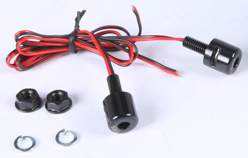 K&s Technologies 225-9160BK 25-9160B LIGHTED LICENSE PLATE BOLT BLACK