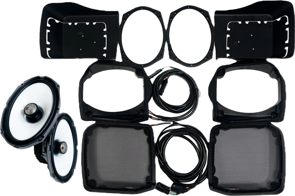 Cerwin Vega 94-1011 RPMSM69413LK 6"X9" CUT IN LID KIT W/ SM69F4 1998-2013 FLH/T BAGS