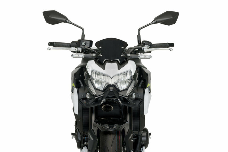 Puig Hi-Tech Parts Downforce Front Spoiler Black - 20626J Kawasaki 900 2020-2024