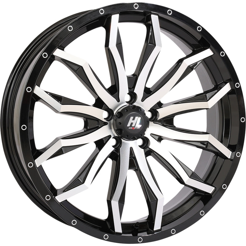 HIGH LIFTER 0230-1322 20HL21-1145 HL21 Wheel Wheel - HL21 - Front/Rear - Gloss Black w/Machined - 20x7 - 5/4.5 - 4+3 (+10 mm)