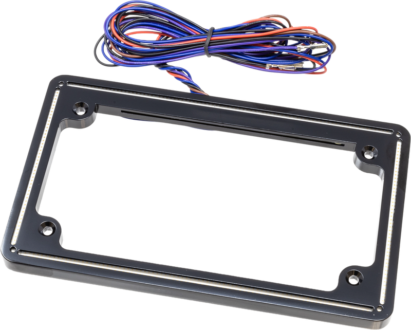 Letric Lighting Co 850-09687 LLC-PPL-G PERFECT PLATE LIGHT GLOSS BLK UNIVERSAL FIT