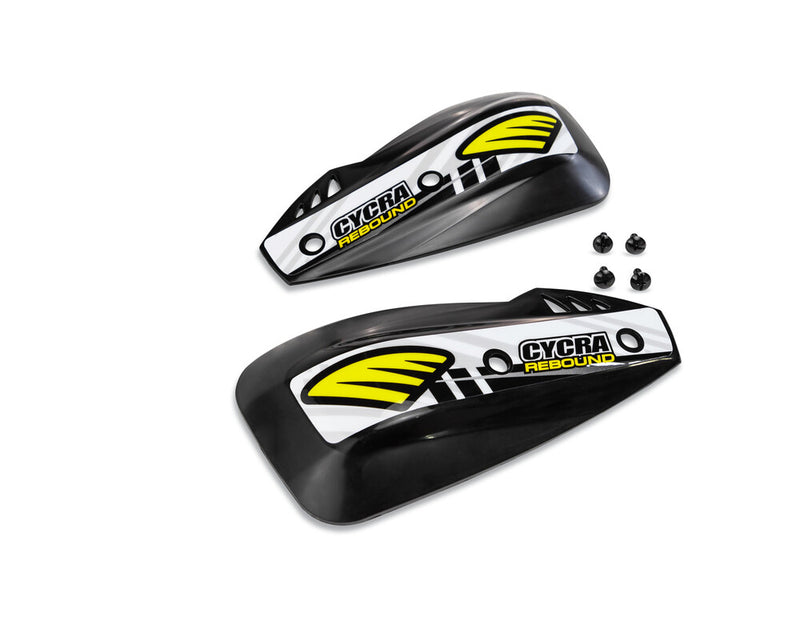 Cycra 714-1806 1CYC-1027-12 REPLACEMENTDX HAND SHIELDS REBOUND BLACK
