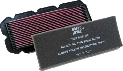 K & N Air Filter - HA-1596 Honda GL1500C Valkyrie / GL1500CD Valkyrie / GL1500CT Valkyrie Tour / GL1500CT Valkyrie Tourer 1997-2003