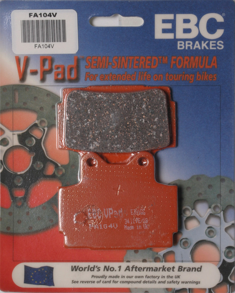 Ebc 15-104V FA104V BRAKE PADS FA104V SEMI-SINTERED V SERIES
