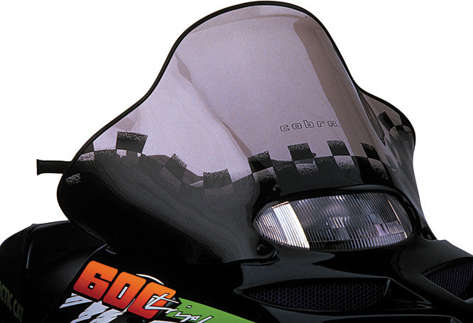 Powermadd Cobra W S MID Smoke Black 16.5" A C Thundercat ZRT - 12530 Arctic Cat Snowmobiles 1995-1998