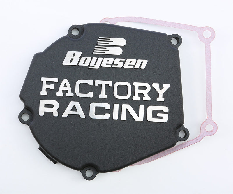 Boyesen Factory Racing Ignition Cover Black - SC-12AB Kawasaki KX 250 2005-2007