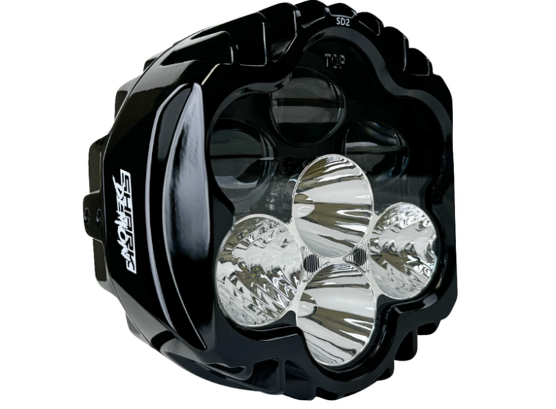 Custom Dynamics Shark Demon™ Headlight - SD2-HL-W For Harley Sportster 2008-2022
