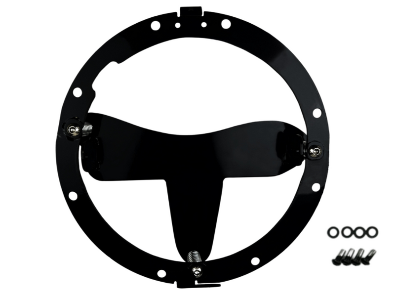 Custom Dynamics Shark Demon™ Headlight - SD2-BW-W For Harley Motorcycles 1994-2025