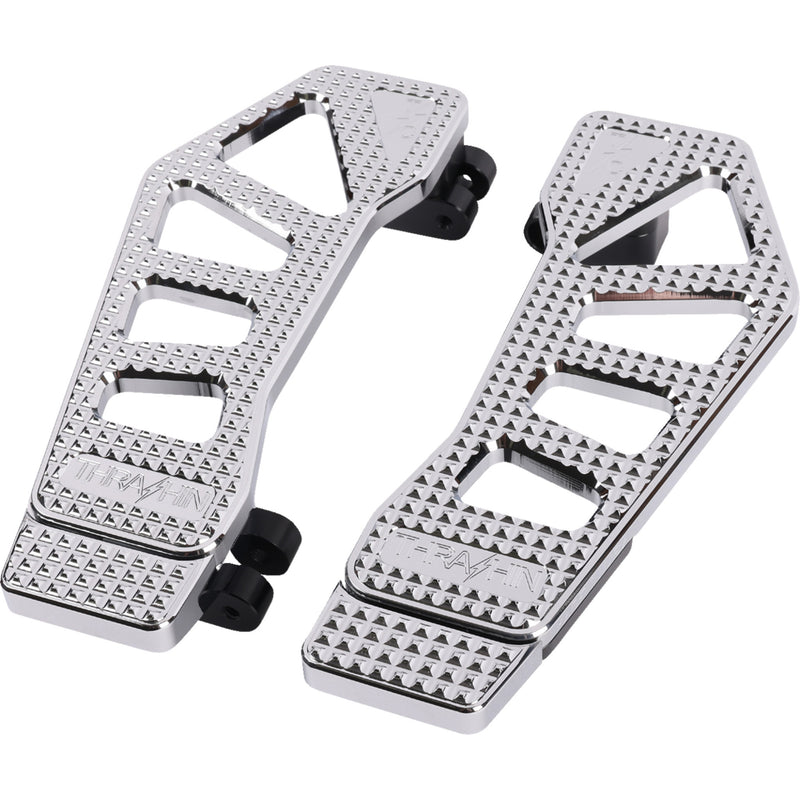 THRASHIN SUPPLY CO. 1621-1116 TSC-2214-3 Floorboard Extensions - Apex Floorboard Tail Extension - Chrome