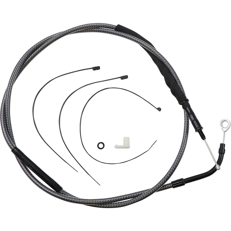 Magnum Shielding High-Efficiency Polished Karbonfibr Clutch Cable 75-3/4" - 723610HE For Harley Touring 2021-2024