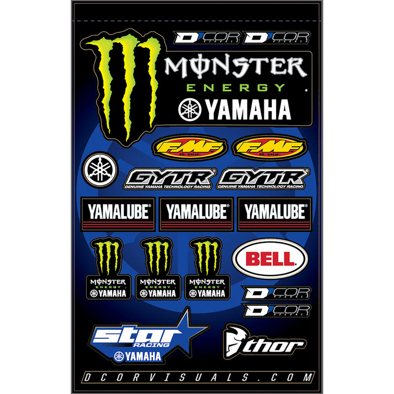 D'COR VISUALS 4320-2230 40-50-117 Decal Sheet star yamaha/monster
