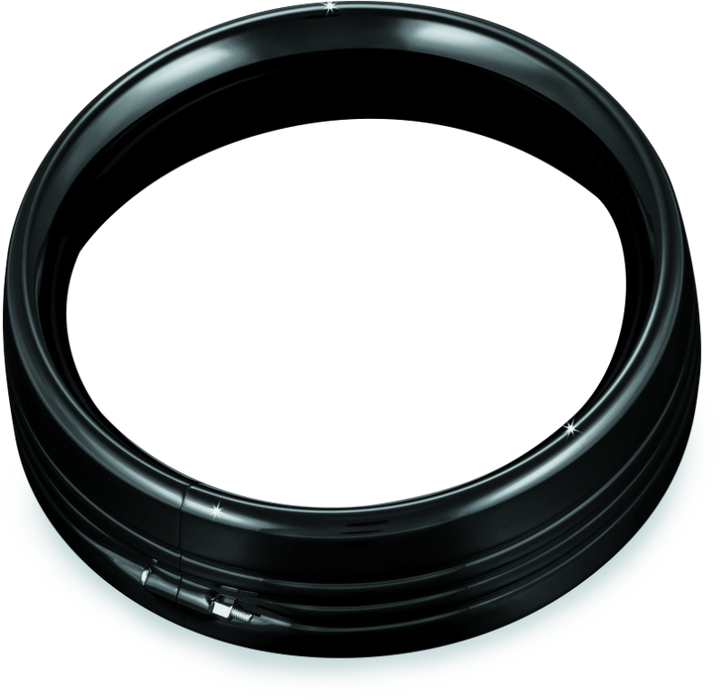 Kuryakyn 7276 7inch Headlamp Trim Ring Gloss Black - User 1