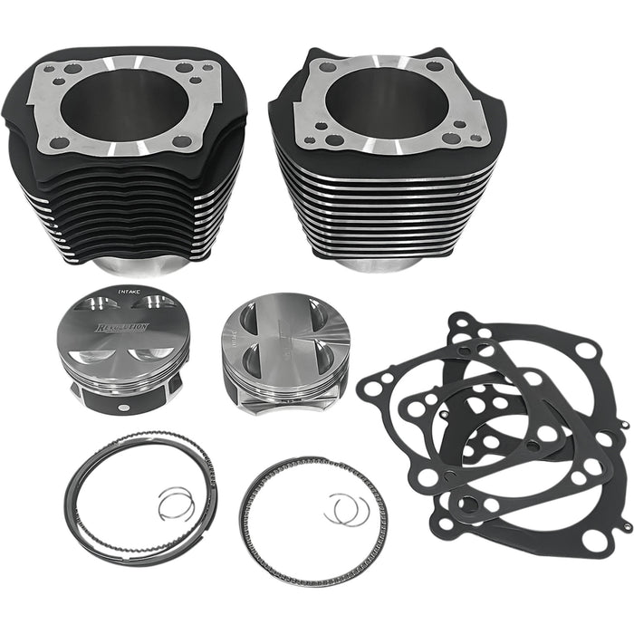 REVOLUTION PERFORMANCE, LLC 0931-1039 RP201-606W Cylinder Kit 128" - black with highlighted fins - m8