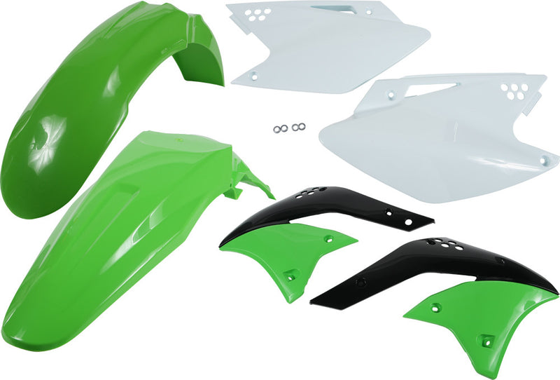 Acerbis Plastic Kit Green - 2041050215 Kawasaki KX 250 2006-2008