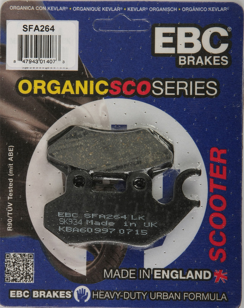 Ebc Brake Pads Organic - SFA264 Zero .0 2010-2012