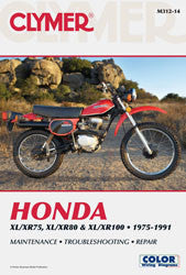 Clymer 27-M312 CM31214 REPAIR MANUAL HON XR/XL75-100