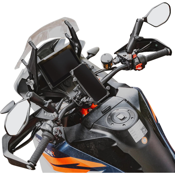 RAM MOUNTS 0640-1723 RAM-B-465RU Tough-Mirror™ Right Mirror with Ball Tough-Mirror™ - Side View - Oval - Black - Right with Ball