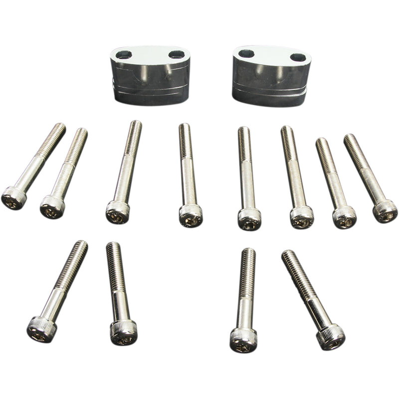 EMGO 0602-0786 23-09370 Aluminum Handlebar Riser Kit Riser Kit - 7/8" - Aluminum
