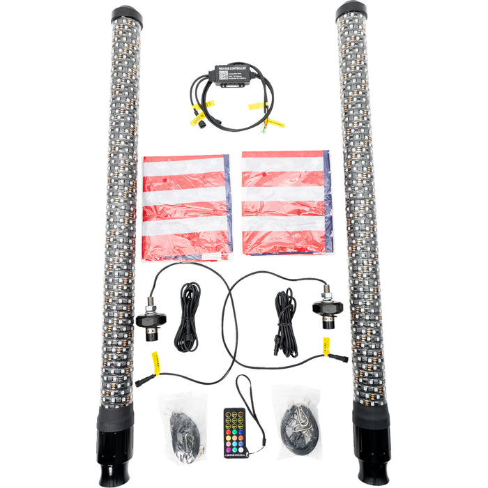 BRITE-LITES 2040-3417 BL-WPCKIT3 Whip Light 3' - pair
