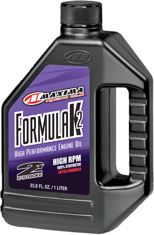Maxima Racing Oil Formula K2 1L - 22901 For Ski-Doo Snowmobiles 2002-2019 | Husqvarna Dirt Bikes 2003-2018 | Kawasaki Dirt Bikes 2002-2018