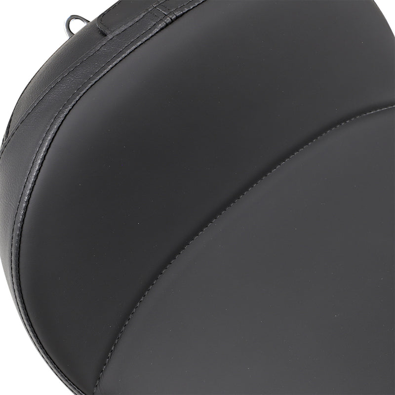 Drag Specialties Solo Seat With EZ Glide II™ Backrest Option Solo Seat Mild Stitched Driver's Backrest - 0803-0555 For Harley Motorcycles 2006-2017