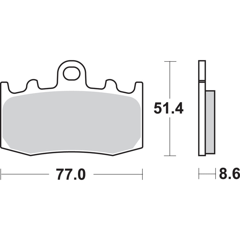 Sbs Brake Pad - 796HS BMW Motorcycles 2001-2016