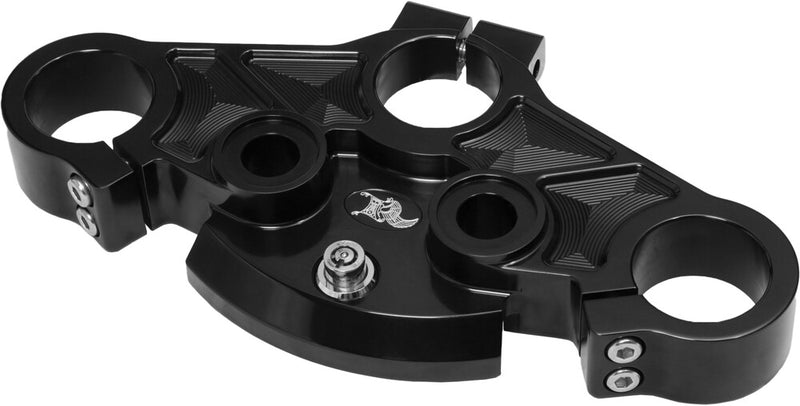 Kens Factory NL TOP Tripple Tree Black FLT ` - KFT-01 For Harley Motorcycles 2014-2022