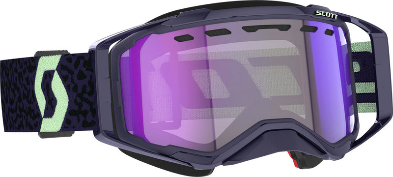 Scott 51-5587 278603-7696307 PROSPECT SNWCRSS LS GOGGLE DRK PRPL/MNT GRN BLUE CHROME