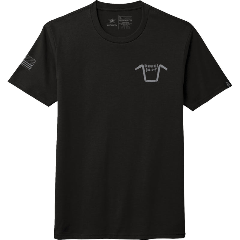 AMERICAN BIKER 3030-24762 ABBHANDLEBAR08T104BM Handlebar Society Perfect Weight T-Shirt black/gray - medium