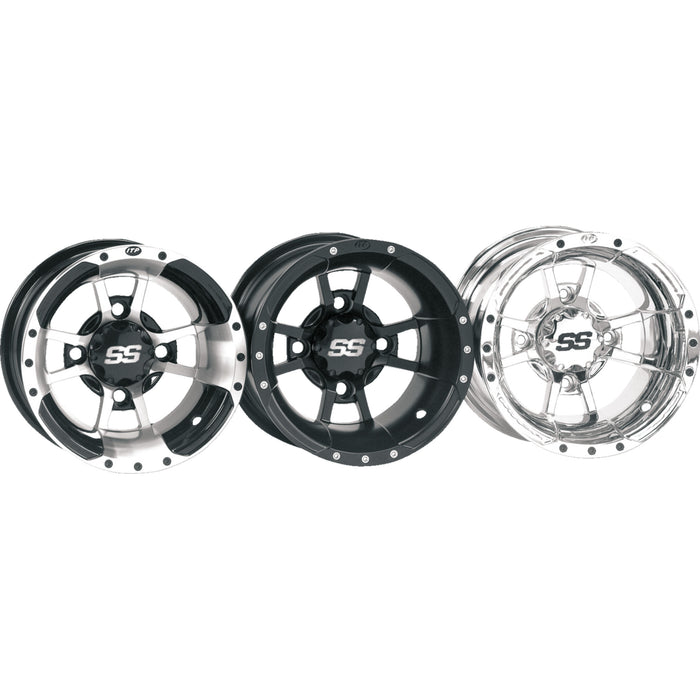 ITP 0230-0287 1028335536B SS112 Sport Wheel Wheel - SS112 Sport - Rear - Black - 10x8 - 4/110 - 3+5